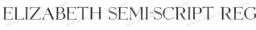 Elizabeth Semi-Script Regular字体转换